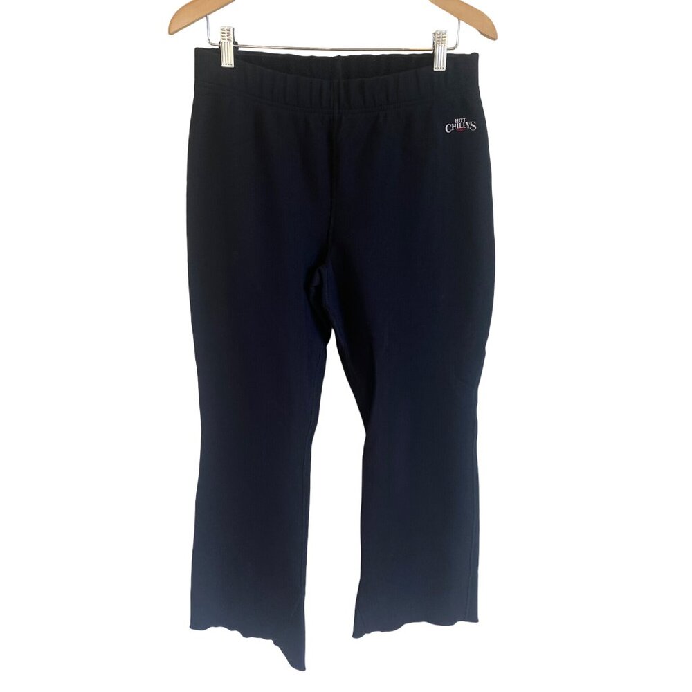 Vintage 80's Hot Chillys Insulated Lined Winter Pants W's XL Pull On Black USA